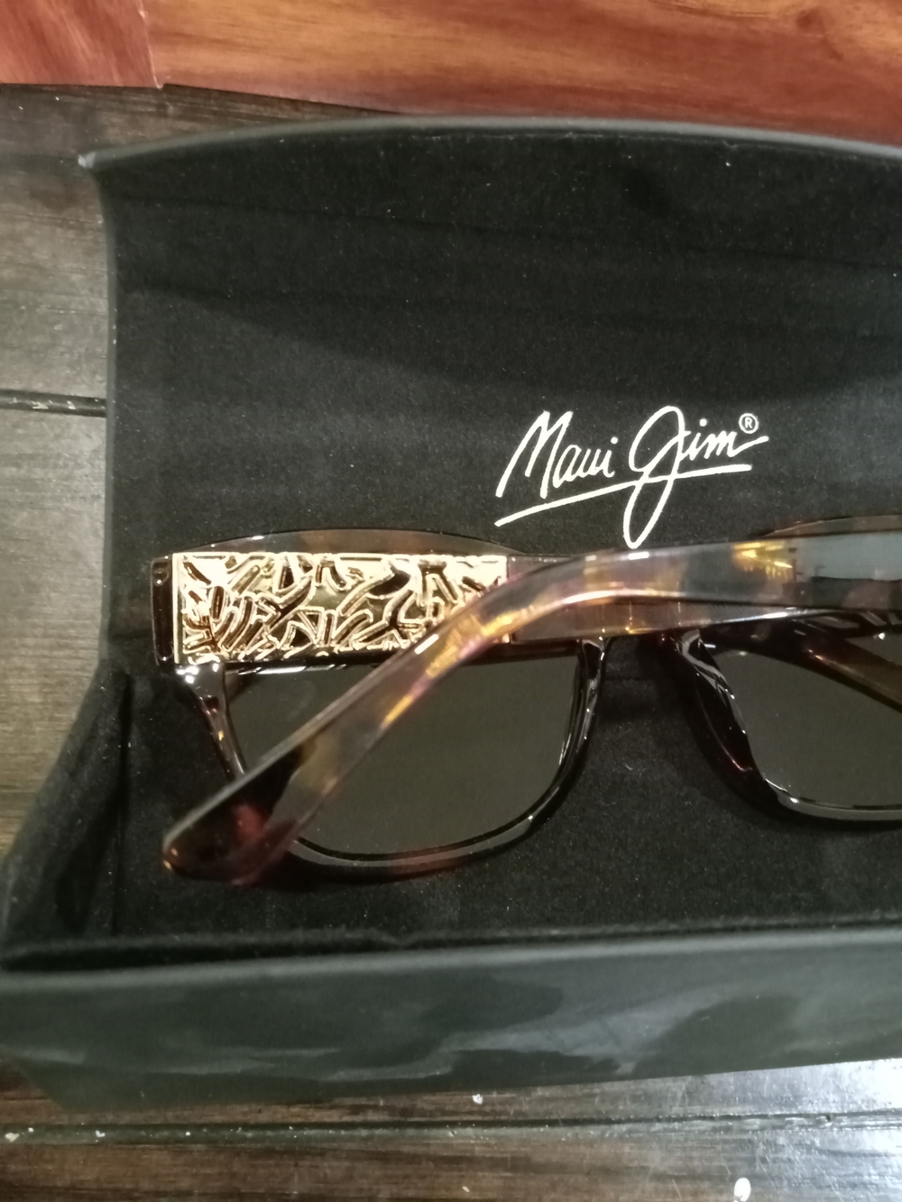 MAUI JIM MONSTERA LEAF MJ 747-21B HAVANA 24K BRONZE